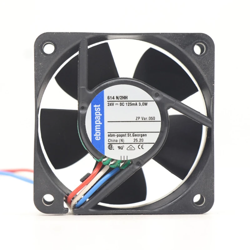 614N/2HH-050 | ebm-papst 24V 3W DC Axial Fan for Electronics Cooling