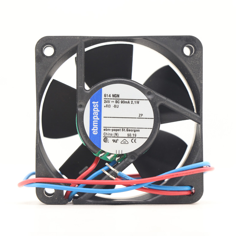 614NGN | ebm-papst 24V 2.1W DC Axial Fan for Electronics Cooling