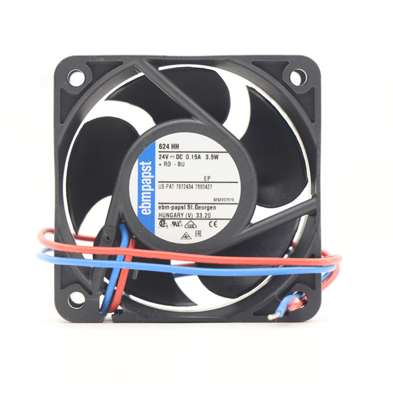 624HH | ebm-papst 24V 4W DC Axial Fan for Electronics Cooling