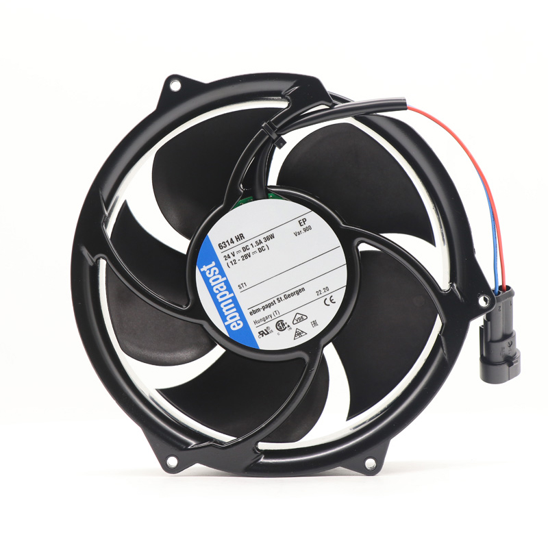 6314HR | ebm-papst 24V 36W DC Axial Fan for Electronics Cooling