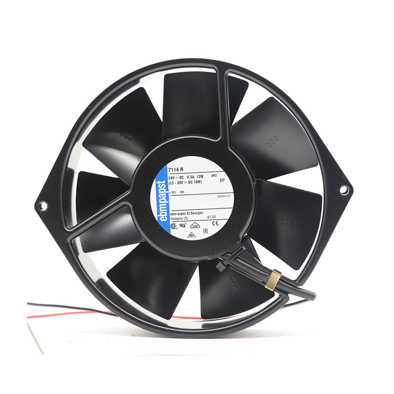 7114N | ebm-papst 24V 12W DC Axial Fan for Electronics Cooling