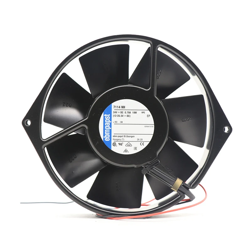 7114NH | ebm-papst 24V 19W DC Axial Fan for Electronics Cooling