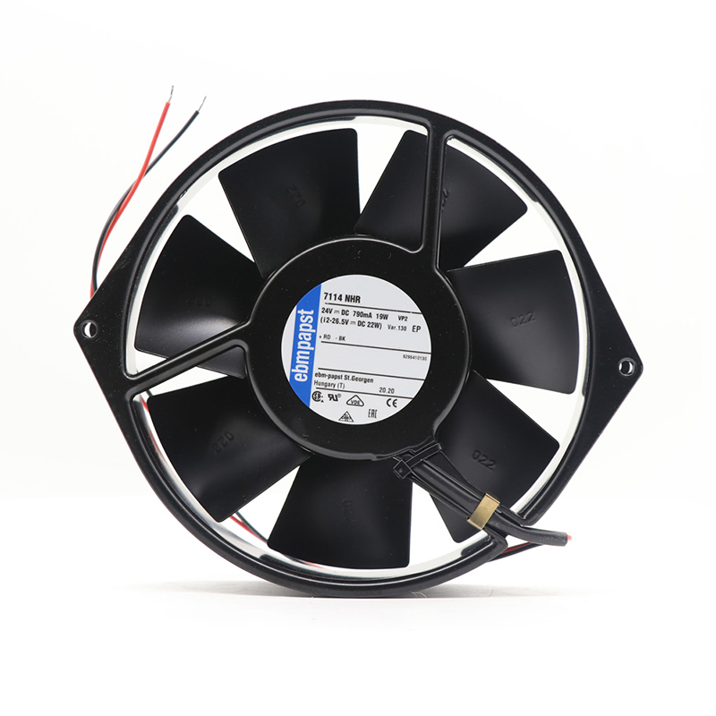 7114NHR-130 | ebm-papst 24V 19W DC Axial Fan for Electronics Cooling