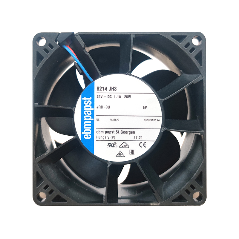 8214JH3 | ebm-papst 24V 25W DC Axial Fan for Electronics Cooling