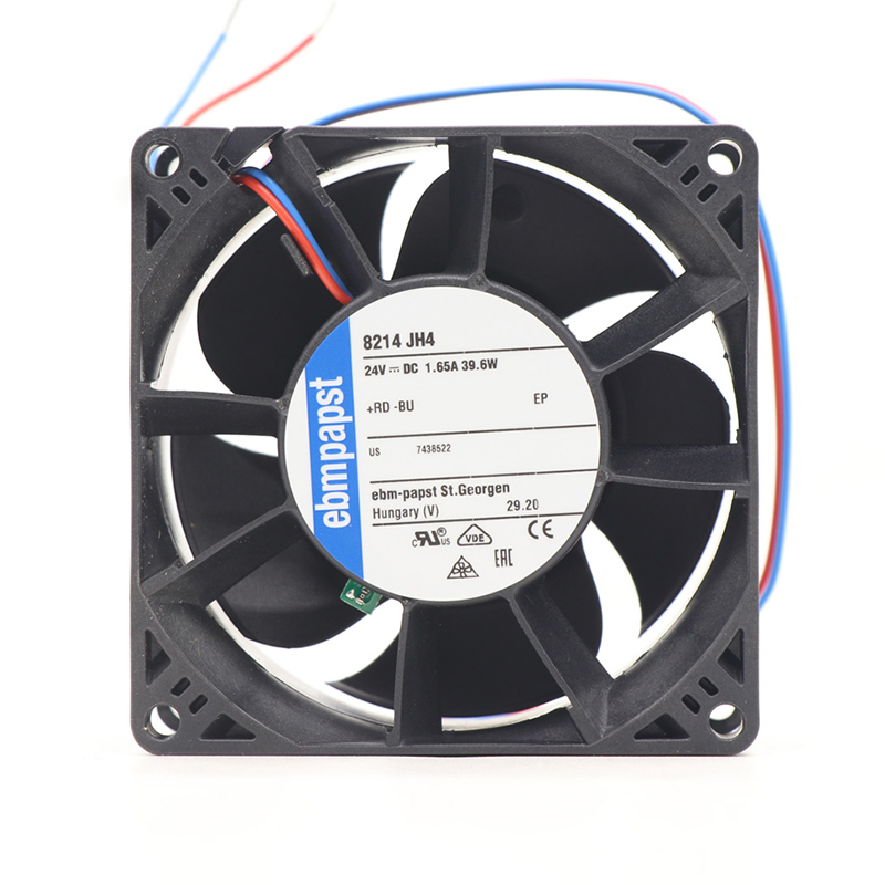8214JH4 | ebm-papst 24V 38W DC Axial Fan for Electronics Cooling