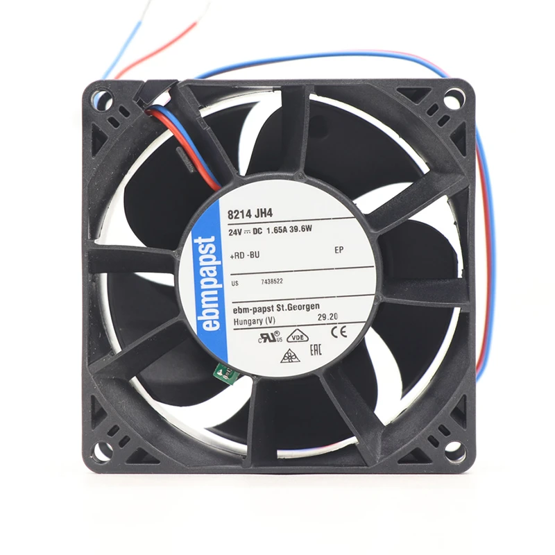 8214JH4 | ebm-papst 24V 38W DC Axial Fan for Electronics Cooling