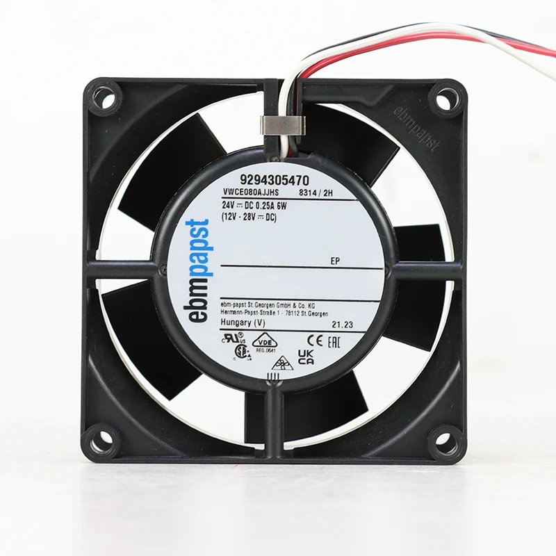 8314/2H | ebm-papst 24V 6W DC Axial Fan for Electronics Cooling