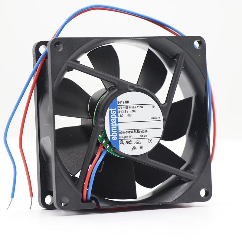 8412NH | ebm-papst 12V 1.7W DC Axial Fan for Electronics Cooling