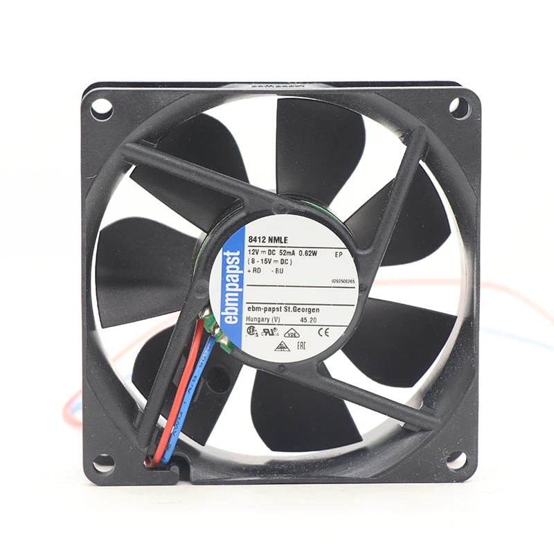 8412NMLE | ebm-papst 12V 0.62W DC Axial Fan for Electronics Cooling