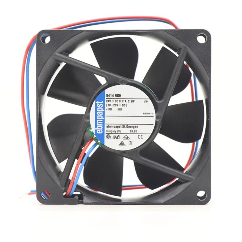 8414NGH | ebm-papst 24V 2.8W DC Axial Fan for Electronics Cooling