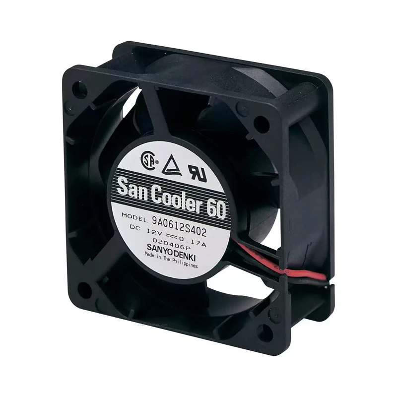 9A0612S402 | Sanyo Denki 12VDC 2.04W DC Axial Fan for UPS, server and telecom equipment cooling