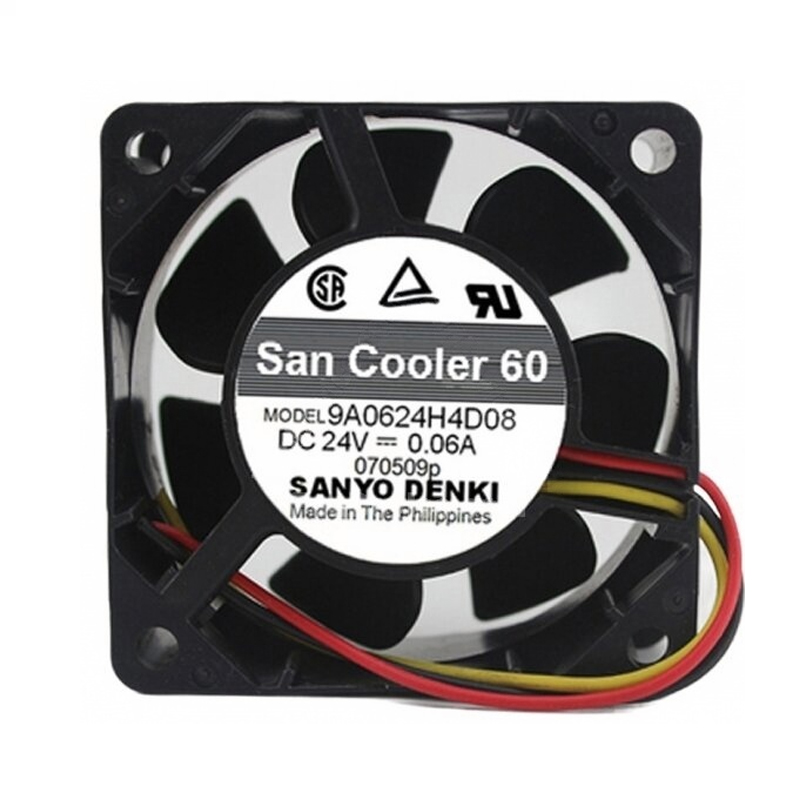 9A0624H4D08 | Sanyo Denki 24VDC DC Axial Fan for UPS, server and telecom equipment cooling