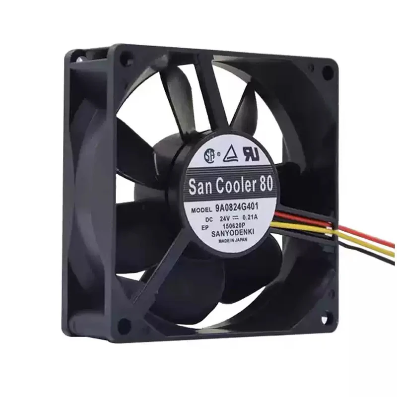 9A0824G401 | Sanyo Denki 24VDC 5.04W DC Axial Fan for UPS, server and telecom equipment cooling