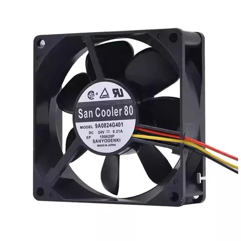 9A0824G401 | Sanyo Denki 24VDC 5.04W DC Axial Fan for UPS, server and telecom equipment cooling