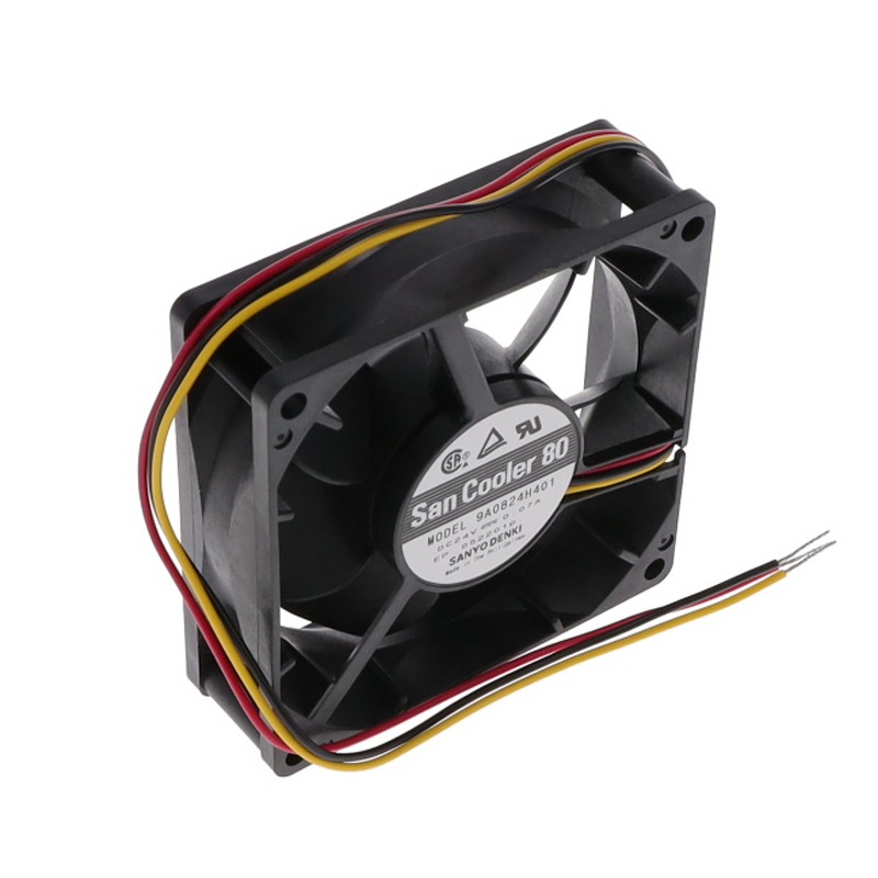 9A0824H401 | Sanyo Denki 24VDC 1.68W DC Axial Fan for UPS, server and telecom equipment cooling
