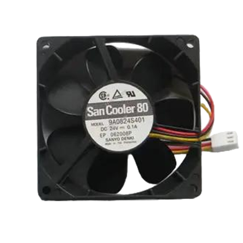 9A0824S401 | Sanyo Denki 24VDC 2.4W DC Axial Fan for UPS, server and telecom equipment cooling