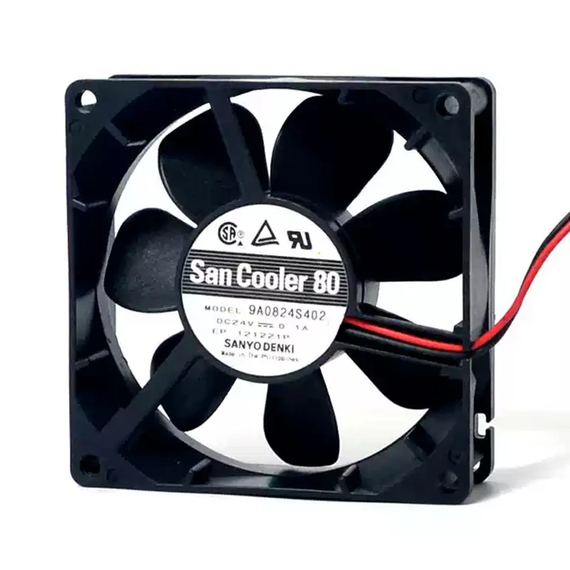 9A0824S402 | Sanyo Denki 24VDC 2.4W DC Axial Fan for UPS, server and telecom equipment cooling