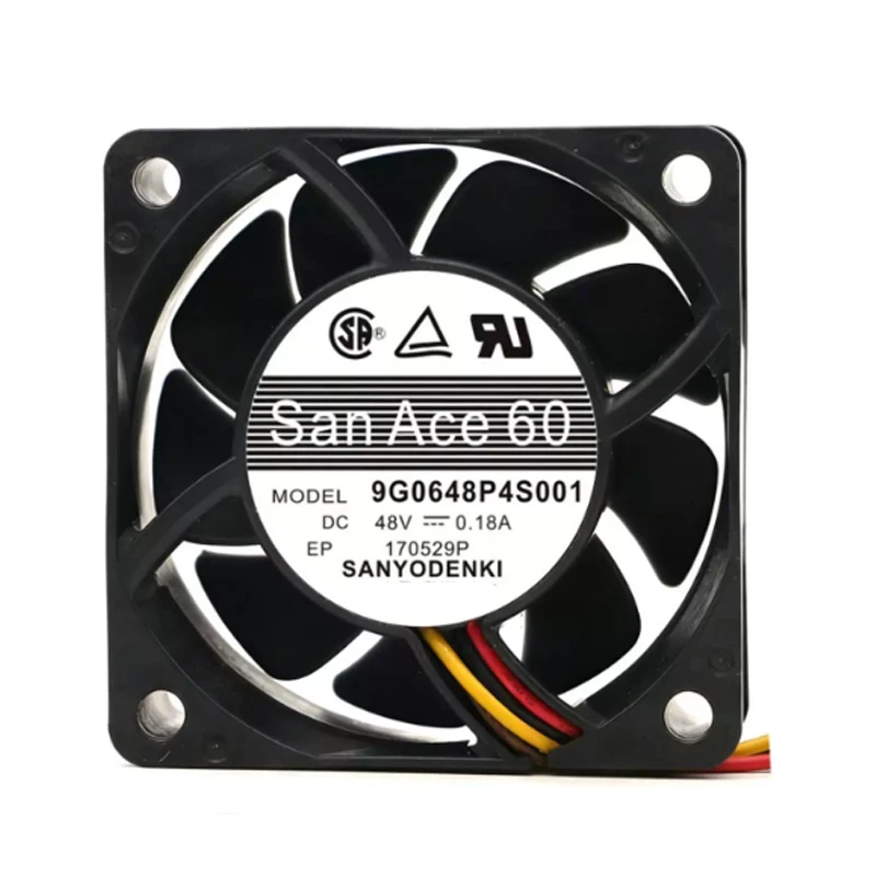 9G0648P4S001 | Sanyo Denki 48VDC 8.64W DC Axial Fan for UPS, server and telecom equipment cooling