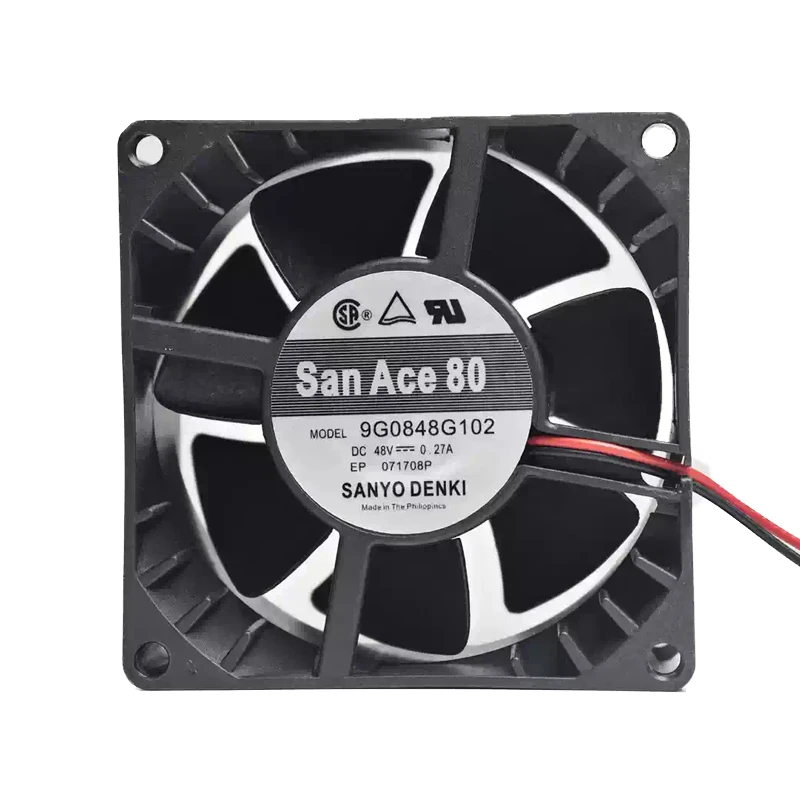 9G0848G102 | Sanyo Denki 48VDC 13W DC Axial Fan for UPS, server and telecom equipment cooling