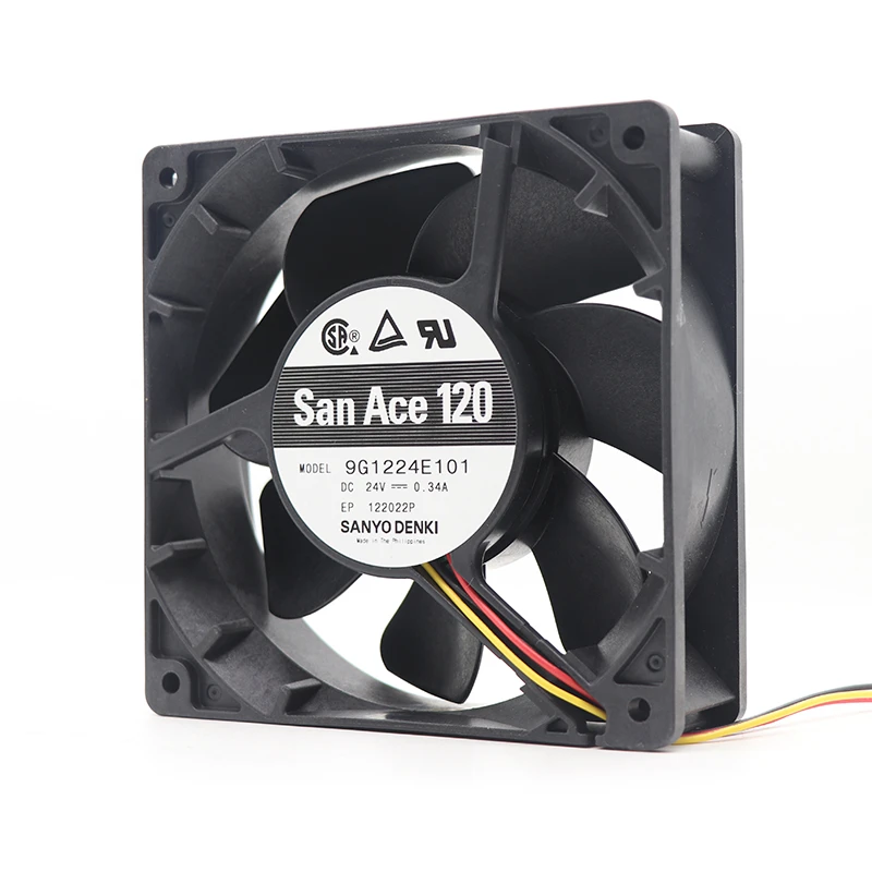 9G1224E101 | Sanyo Denki 24VDC 8.16W DC Axial Fan for UPS, server and telecom equipment cooling