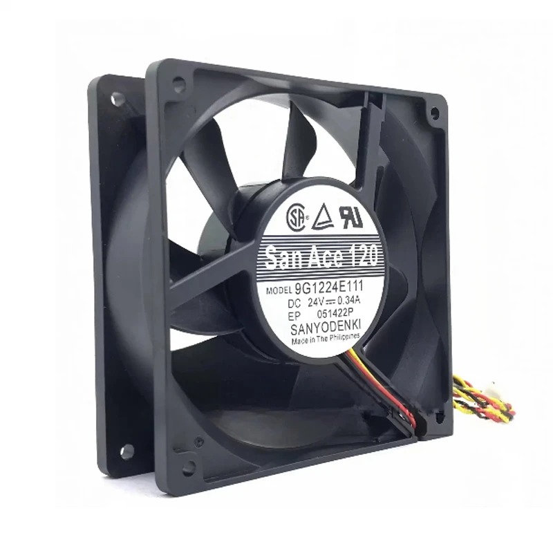 9G1224E111 | Sanyo Denki 24VDC DC Axial Fan for UPS, server and telecom equipment cooling