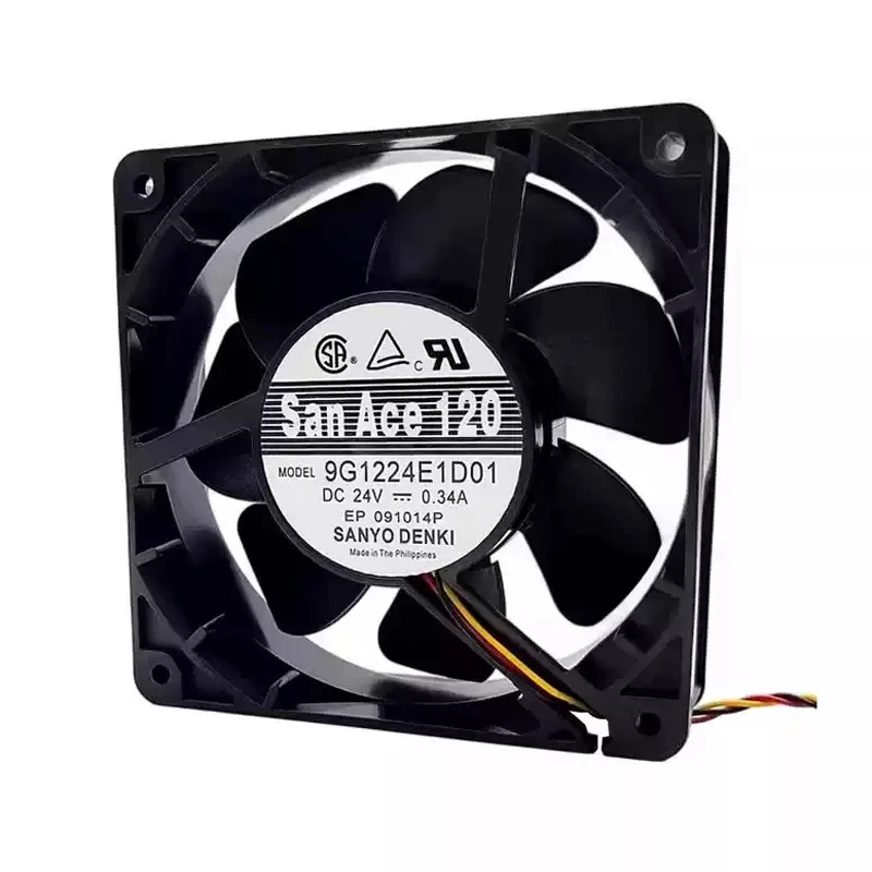 9G1224E1D01 | Sanyo Denki 24VDC 8.16W DC Axial Fan for UPS, server and telecom equipment cooling