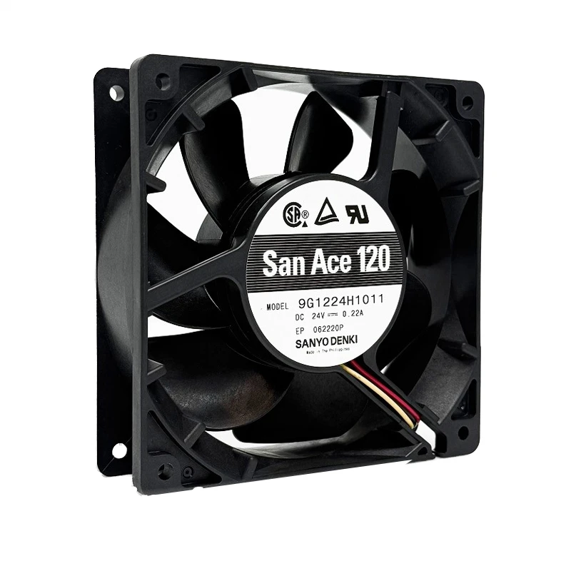 9G1224H1011 | Sanyo Denki 24VDC 5.28W DC Axial Fan for UPS, server and telecom equipment cooling