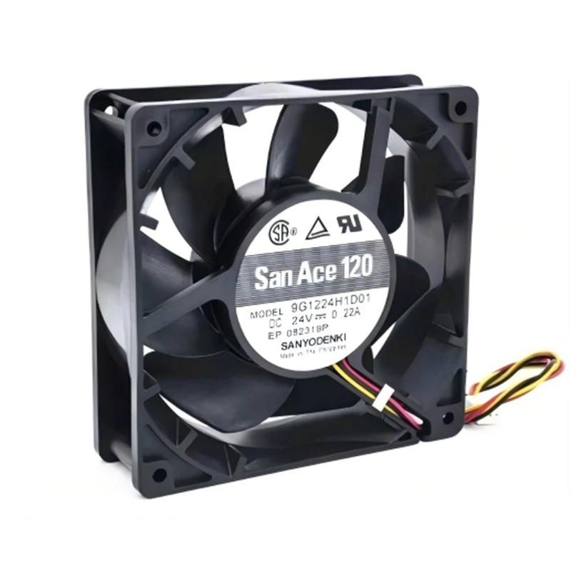 9G1224H1D01 | Sanyo Denki 24VDC 5.28W DC Axial Fan for UPS, server and telecom equipment cooling