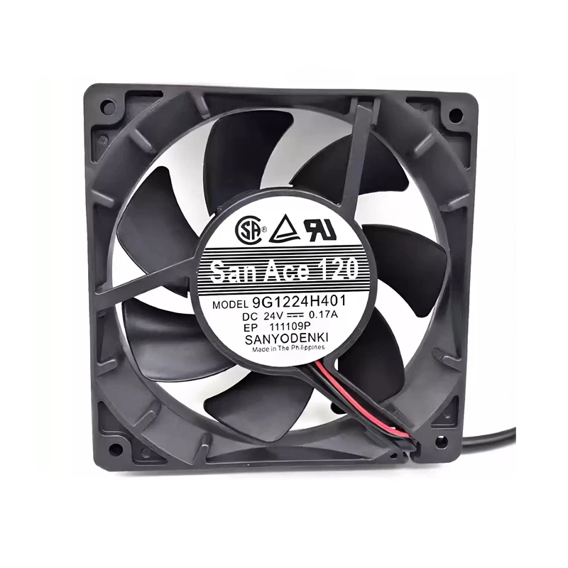 9G1224H401 | Sanyo Denki 24VDC 4.08W DC Axial Fan for UPS, server and telecom equipment cooling