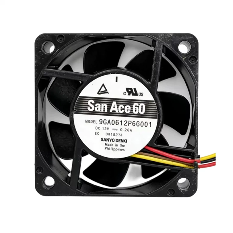 9GA0612P6G001 | Sanyo Denki 12VDC 3.12W DC Axial Fan for UPS, server and telecom equipment cooling