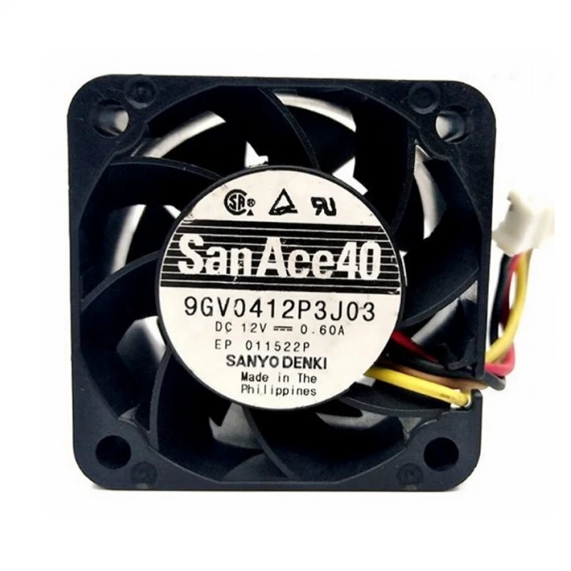 9GV0412P3J03 | Sanyo Denki 12VDC 7.2W DC Axial Fan for automation and control cabinet cooling