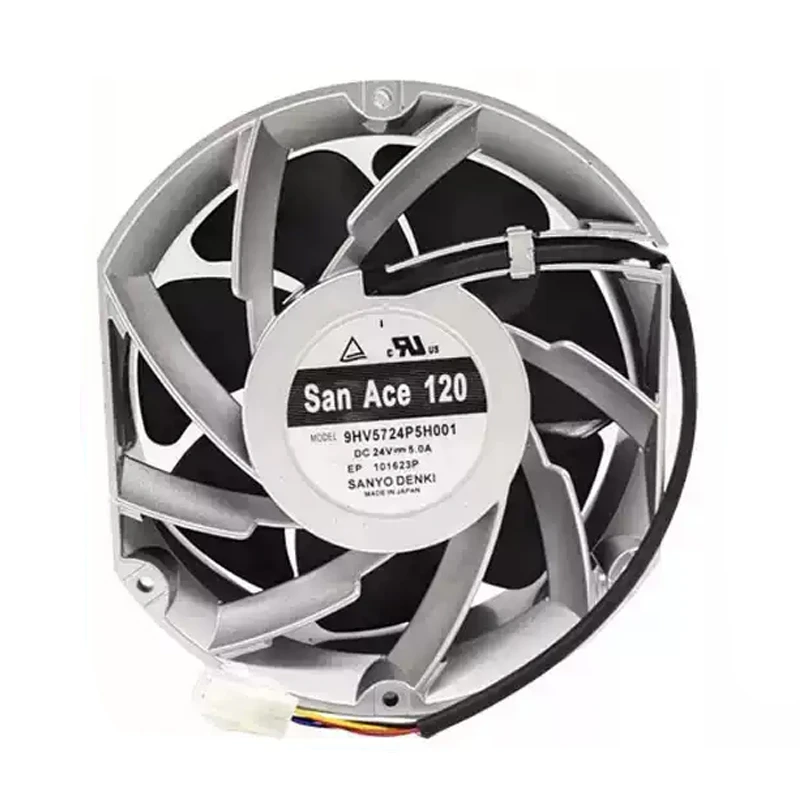 9HV5724P5H001 | Sanyo Denki 24VDC 120W DC Axial Fan for AI servers and high-density equipment cooling