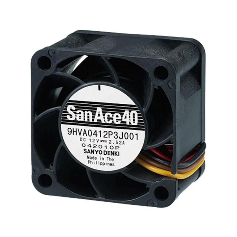 9HVA0412P3J001 | Sanyo Denki 12VDC 31.2W DC Axial Fan for AI servers and high-density equipment cooling