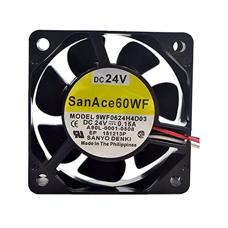 9WF0624H4D03 | Sanyo Denki 24VDC 3.6W DC Axial Fan for industrial equipment and cabinet cooling