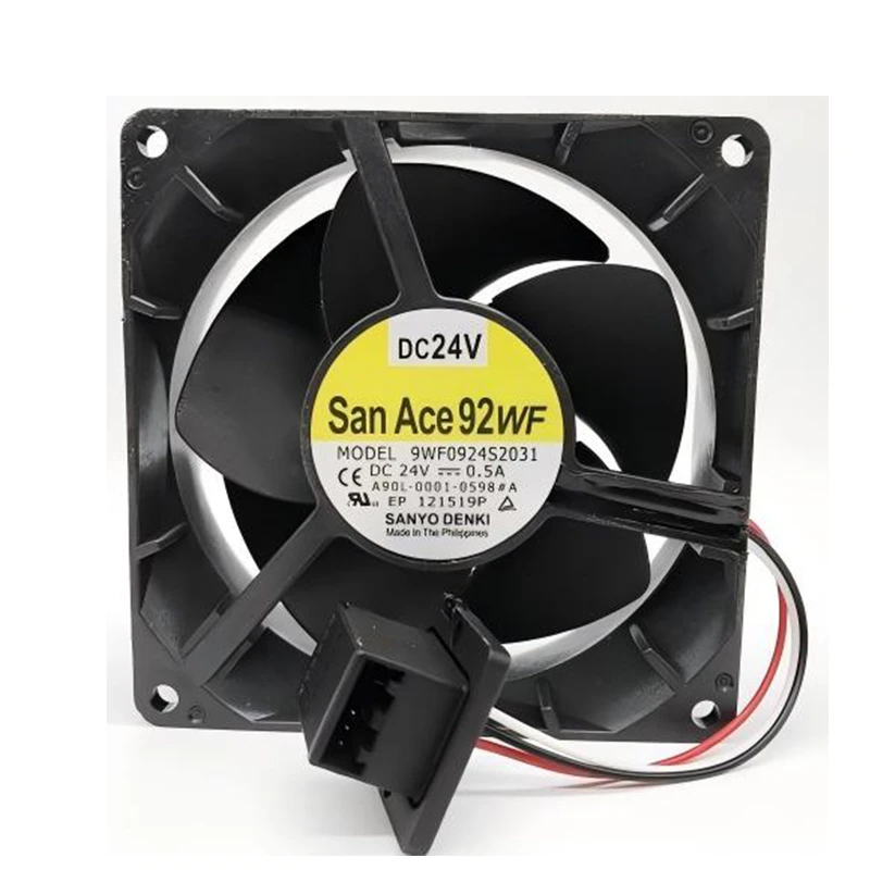 9WF0924S2031 | Sanyo Denki 24VDC DC Axial Fan for industrial equipment and cabinet cooling