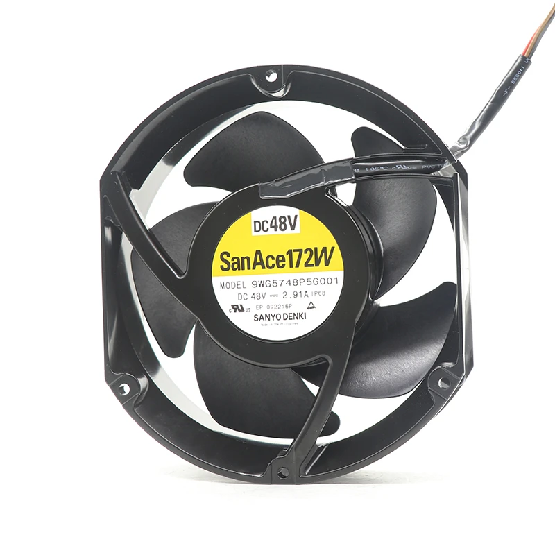 9WG5748P5G001 | Sanyo Denki 48VDC 140W DC Axial Fan for solar inverter and energy storage cooling