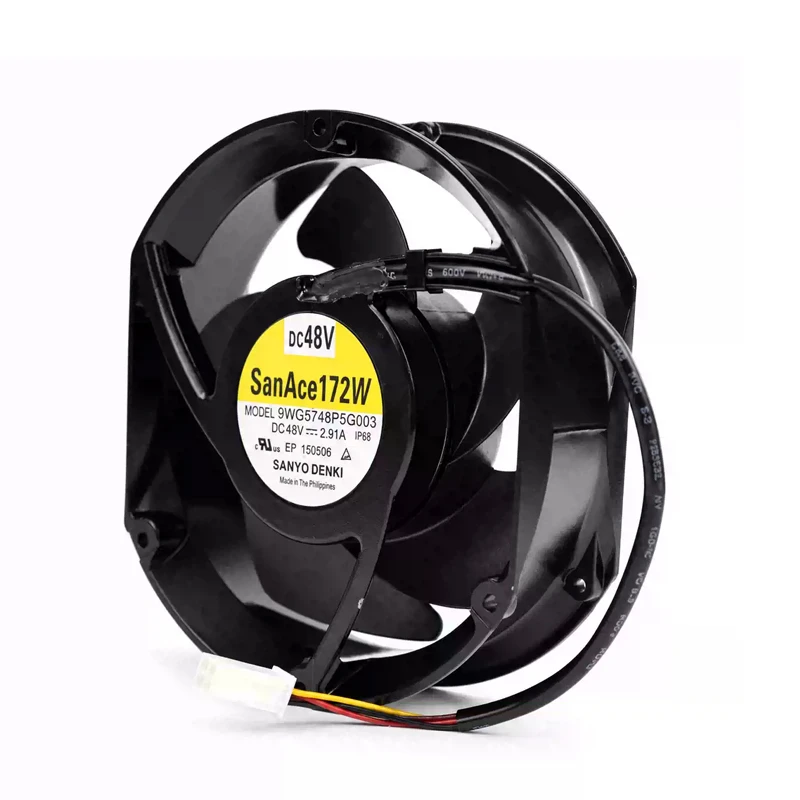 9WG5748P5G003 | Sanyo Denki 48VDC DC Axial Fan for solar inverter and energy storage cooling