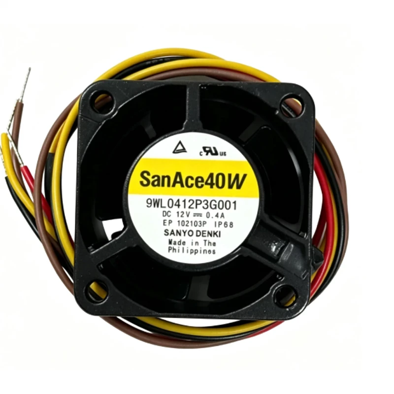 9WL0412P3G001 | Sanyo Denki 12VDC 4.8W DC Axial Fan for solar inverter and energy storage cooling