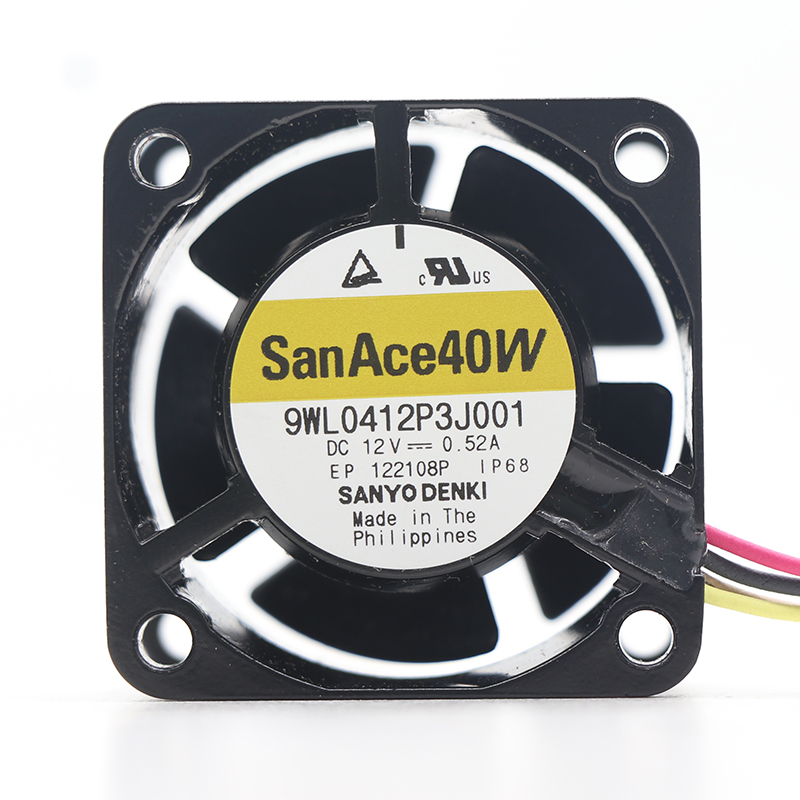9WL0412P3J001 | Sanyo Denki 12VDC 6.24W DC Axial Fan for solar inverter and energy storage cooling