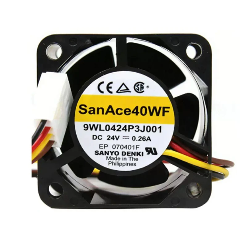 9WL0424P3J001 | Sanyo Denki 24VDC 6.24W DC Axial Fan for solar inverter and energy storage cooling