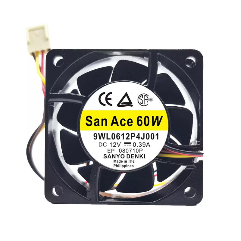 9WL0612P4J001 | Sanyo Denki 12VDC 4.68W DC Axial Fan for solar inverter and energy storage cooling