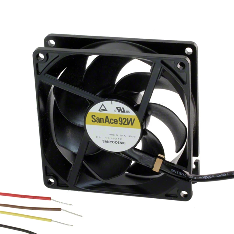9WL0924P4J001 | Sanyo Denki 24VDC 5.04W DC Axial Fan for solar inverter and energy storage cooling