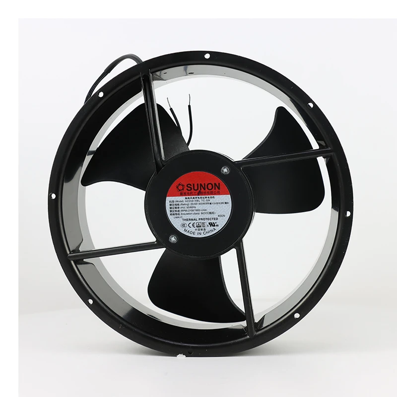A2259-HBL TC.GN | SUNON 230V 60W 254x89mm 850m3/h 1900rpm AC Axial Fan for HVAC & Ventilation