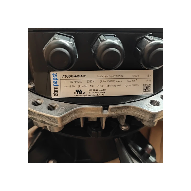 A3G800-AV01-01 | ebm-papst 3~380-480V 2980W EC Axial Fan for HVAC Systems