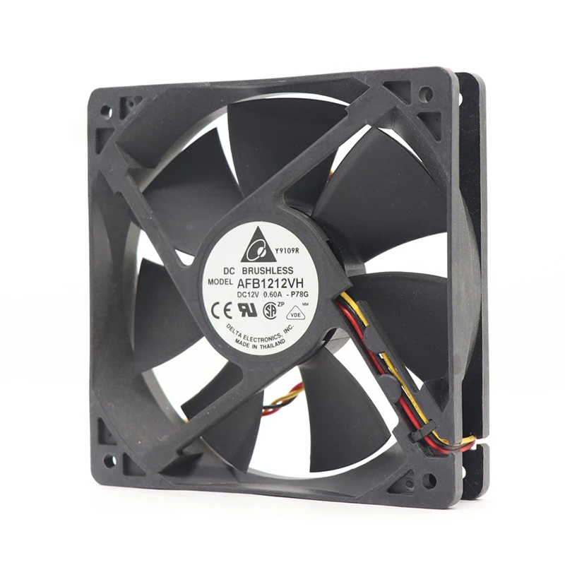 AFB1212VH | Delta Electronics 12VDC 4.8W Axial Fan for Server and Power Supply Cooling