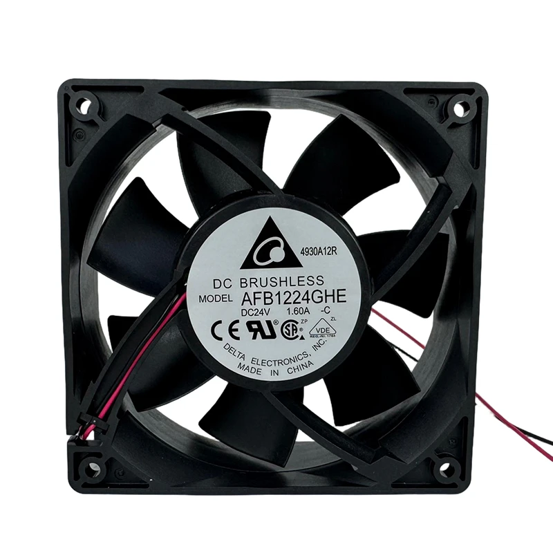 AFB1224GHE-C | Delta Electronics 24VDC 27.6W Axial Fan for Server and Power Supply Cooling