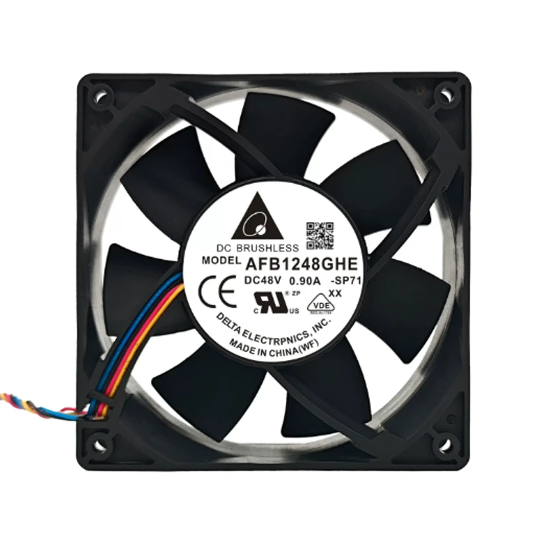 AFB1248GHE | Delta Electronics 48VDC 28.8W Axial Fan for Server and Power Supply Cooling