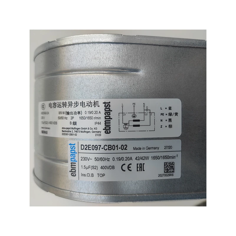 D2E097-CB01-02 | ebm-papst 230V 42W AC Centrifugal Blower for Cabinet Cooling