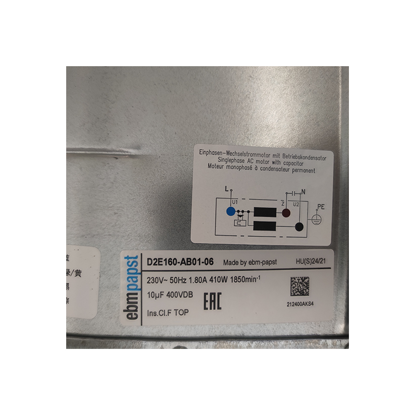 D2E160-AB01-06 | ebm-papst 230V 410W AC Centrifugal Blower for Cabinet Cooling