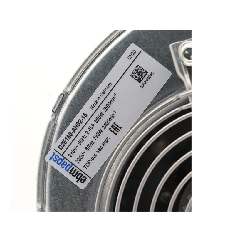 D2E160-AH02-15 | ebm-papst 230V 550W AC Centrifugal Blower for Inverter Cooling